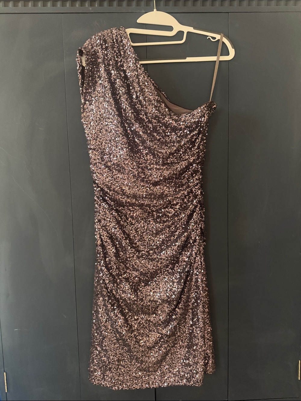Ralph Lauren Evening One Shoulder Sequin Dress - 2